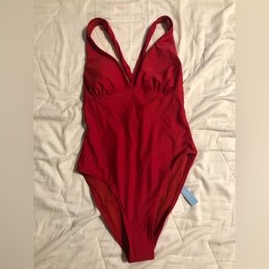 Cupshe One Piece Swimsuit, Red, M